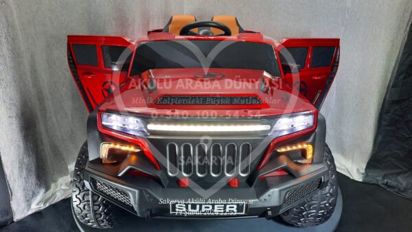 Süper 4x4 12 Volt Eva Teker Akülü Araba Kumandalı
