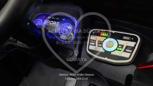 Süper 4x4 12 Volt Eva Teker Akülü Araba Kumandalı