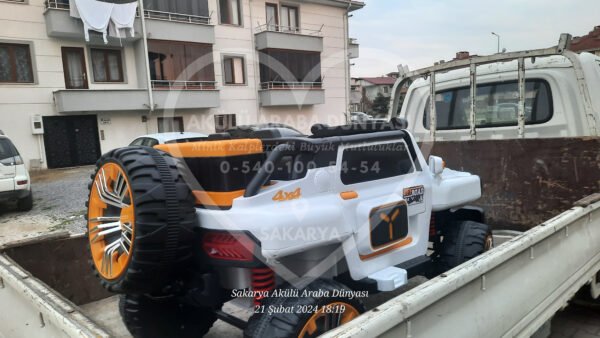 Better XXXL Çift Kişilik Akülü Araba Jip Jeep Telefon Kontrollü Eva Lastik