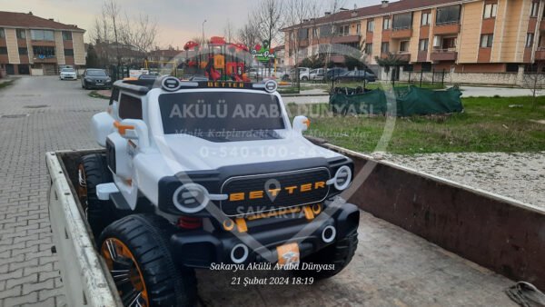 Better XXXL Çift Kişilik Akülü Araba Jip Jeep Telefon Kontrollü Eva Lastik