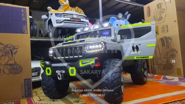 İthal Jeep 4x4 Eva Teker Akülü Araba Jip 12 Volt