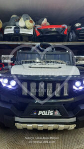 4×2 İznik 12 Volt Çift Kişilik Polis Akülü Araba (96-445)