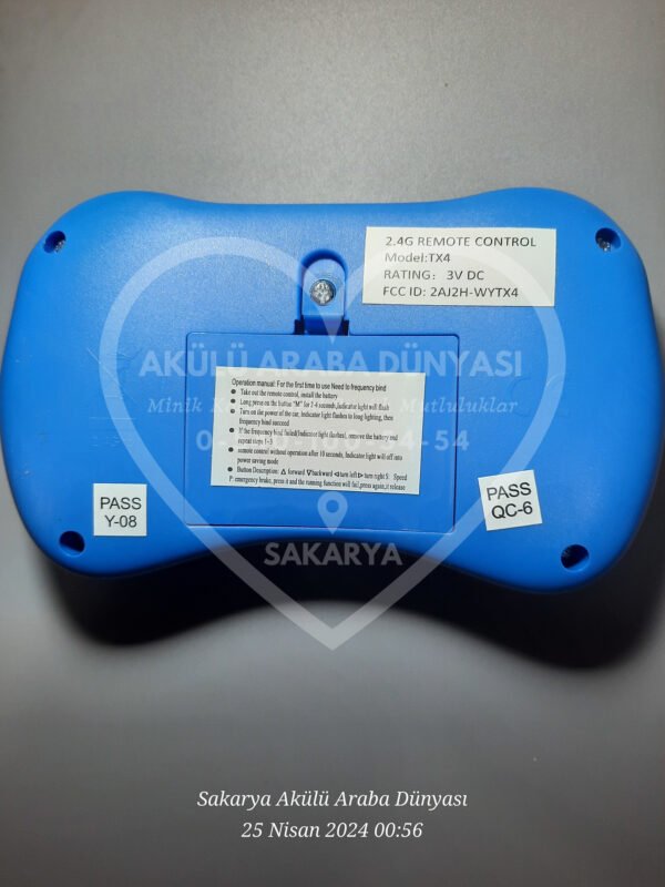 BabyHope 437 RX75 Akülü Araba Kumandası