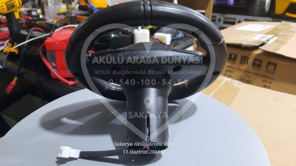 BabyHope 444 GTR Sport Akülü Araba Direksiyonu Kablolu Tuşlu