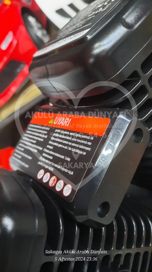 24 Volt Akülü Çocuk Motosiklet Turuncu 3 Vites