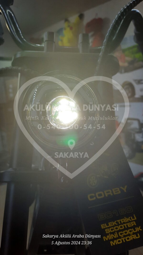 24 Volt Akülü Çocuk Motosiklet Turuncu 3 Vites