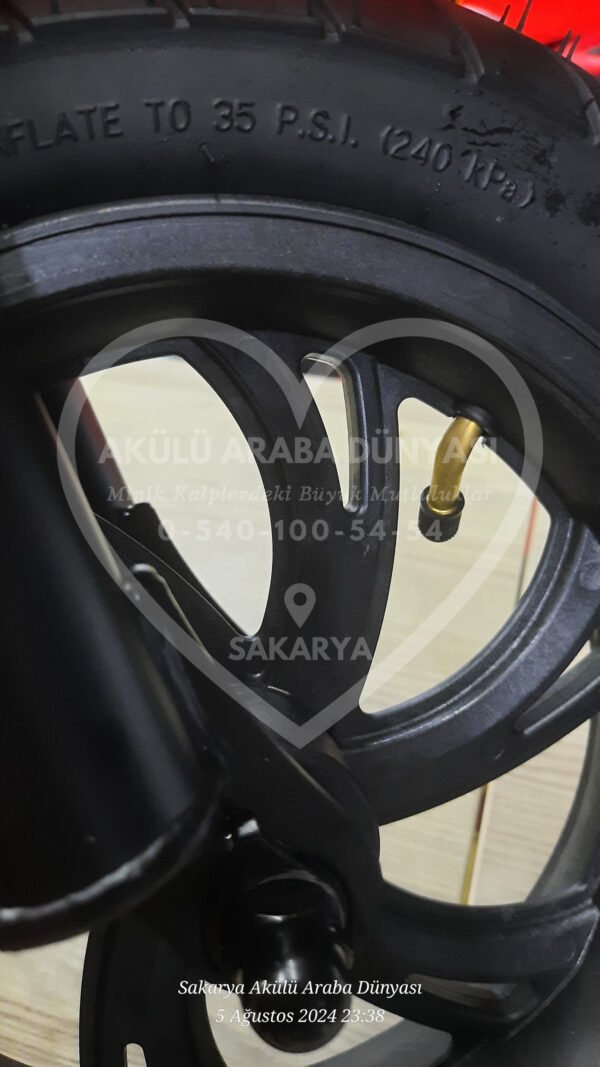 24 Volt Akülü Çocuk Motosiklet Turuncu 3 Vites