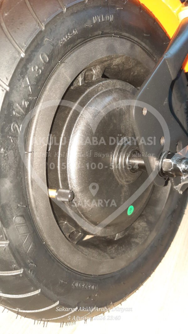 24 Volt Akülü Çocuk Motosiklet Turuncu 3 Vites