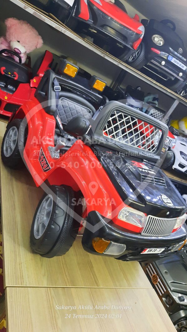 Pilsan Samy Range 12 Volt Akülü Araba Kırmızı Siyah