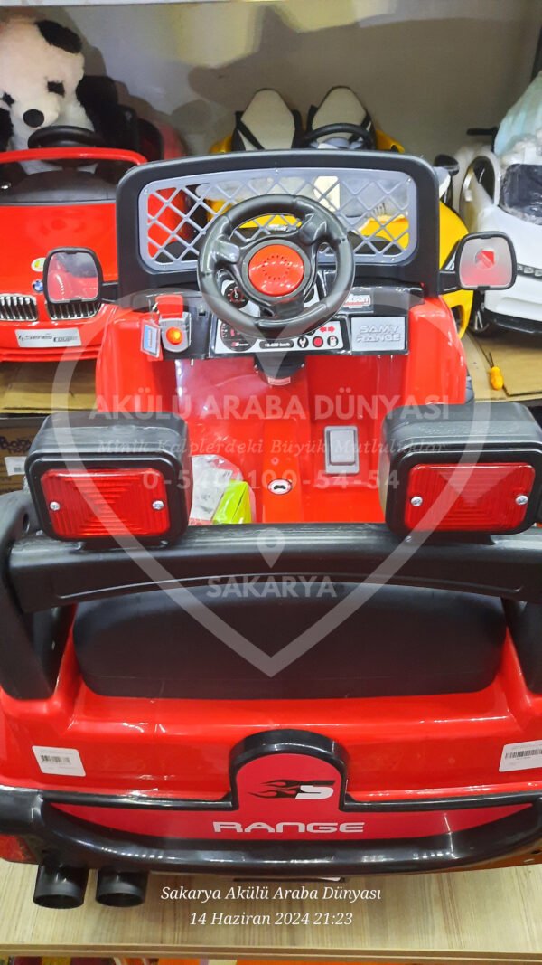Pilsan Samy Range 12 Volt Akülü Araba Kırmızı Siyah