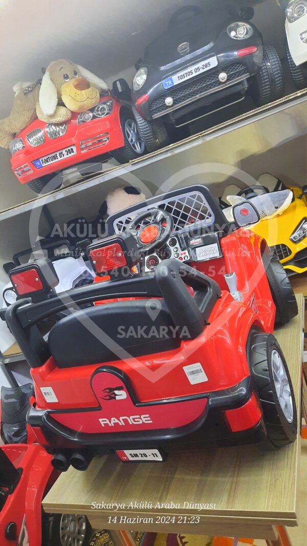 Pilsan Samy Range 12 Volt Akülü Araba Kırmızı Siyah