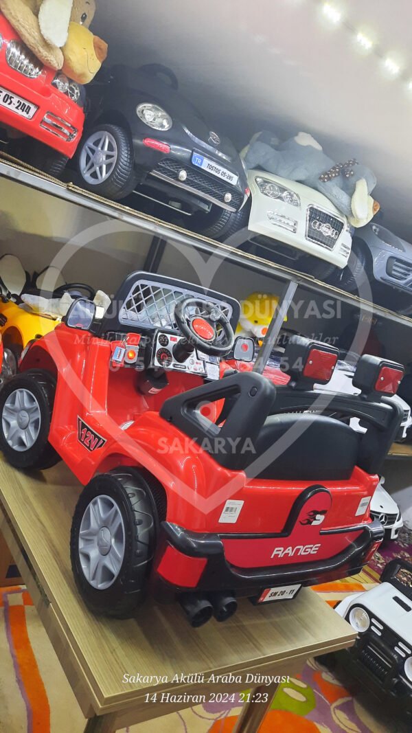 Pilsan Samy Range 12 Volt Akülü Araba Kırmızı Siyah