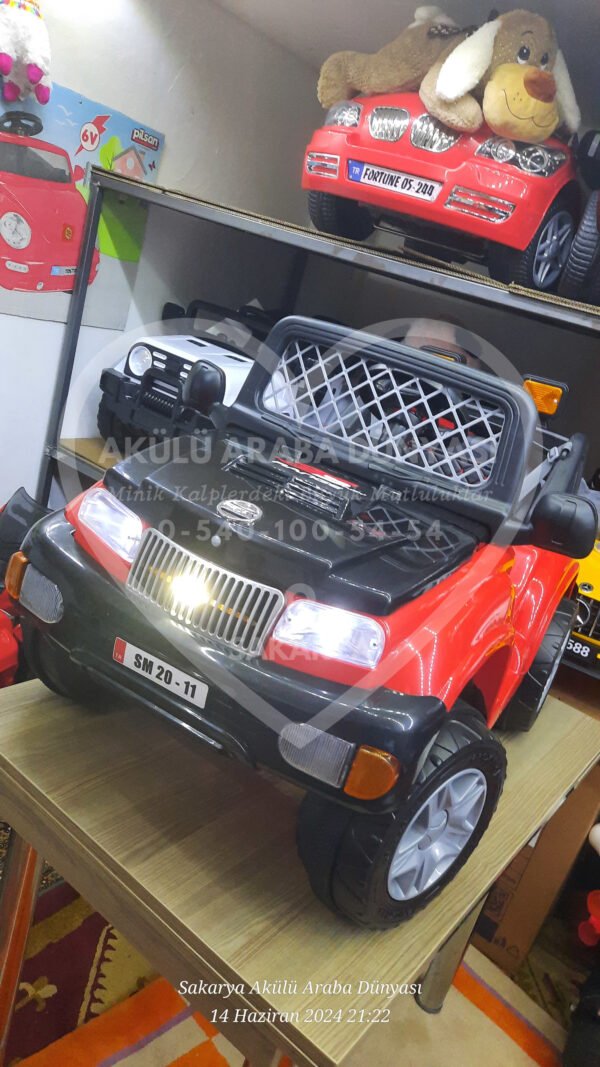 Pilsan Samy Range 12 Volt Akülü Araba Kırmızı Siyah
