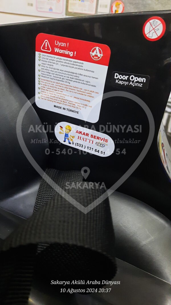 Akar Toys Bravo Kumandalı 4X2 12 Volt Kırmızı Akülü Araba (95-363)