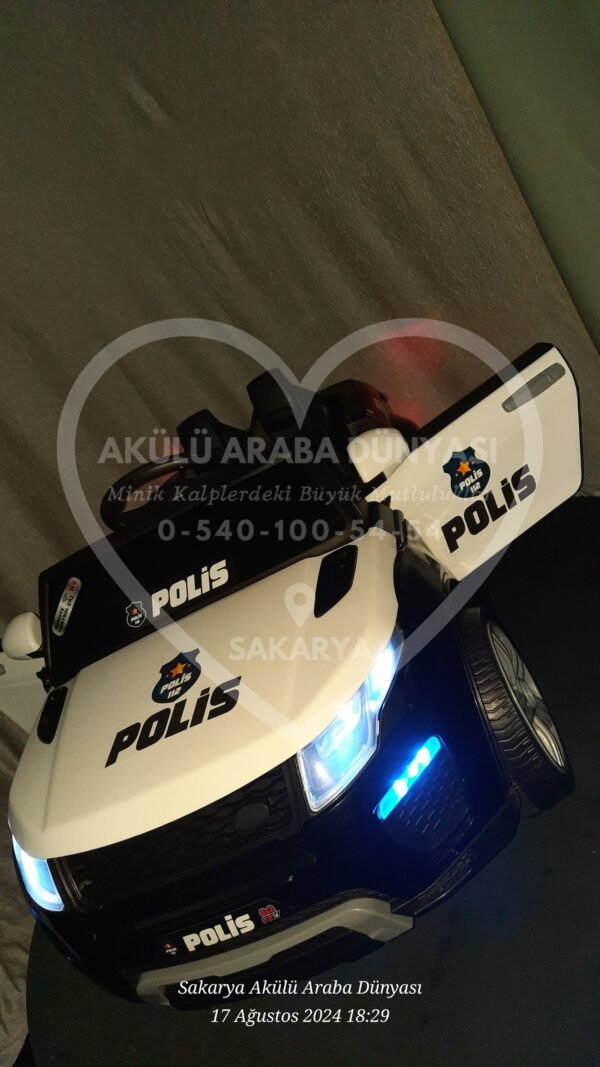 Akar Toys Raptor Polis Akülü Araba 12 Volt Kumandalı (96-469)