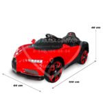 Akar Toys Bravo Kumandalı 4X2 12 Volt Kırmızı Akülü Araba (95-363) - Görsel 4