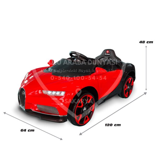 Akar Toys Bravo Kumandalı 4X2 12 Volt Kırmızı Akülü Araba (95-363) - Görsel 4