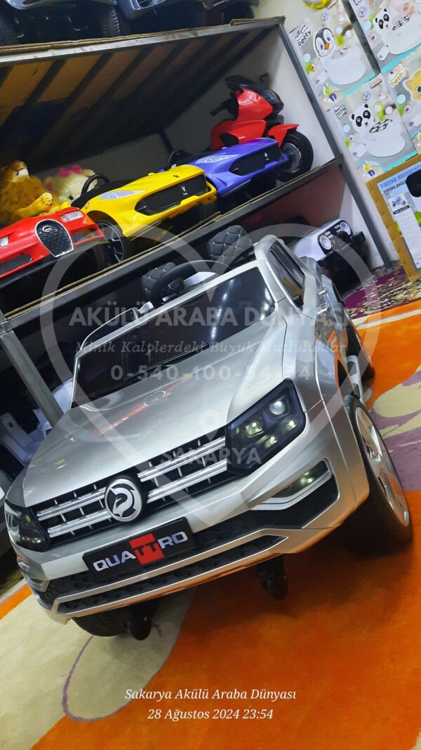 BabyHope 441 Quattro 4x4 Akülü Araba Metalik Gri - Görsel 5