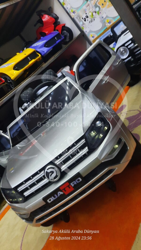 BabyHope 441 Quattro 4x4 Akülü Araba Metalik Gri - Görsel 13