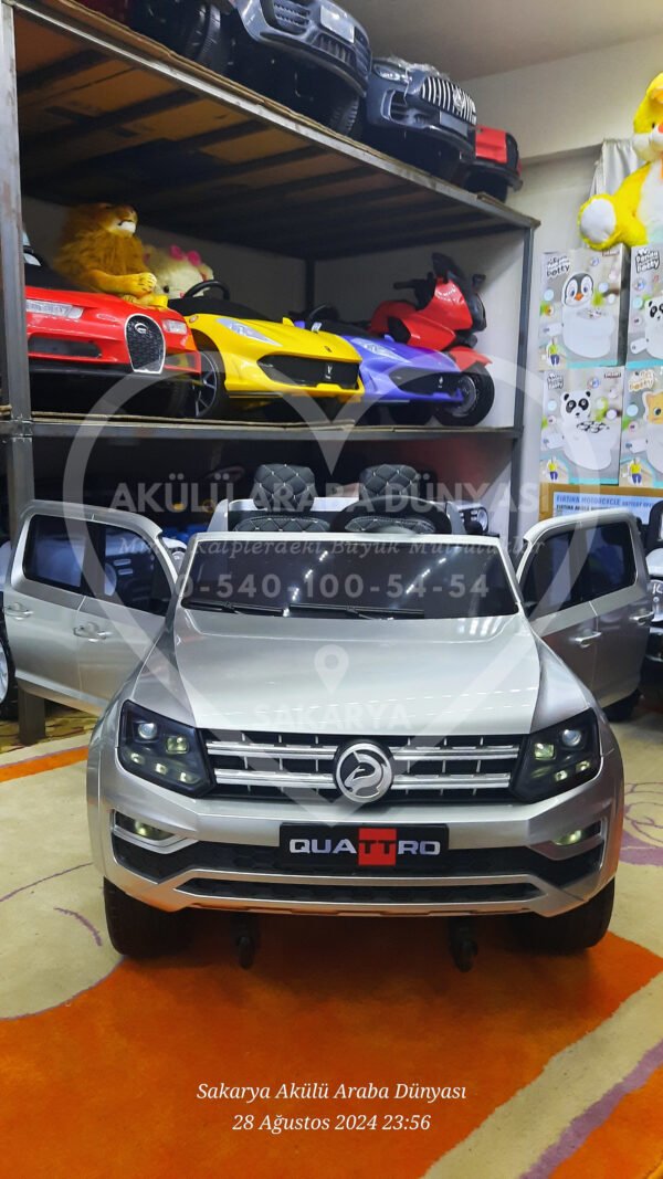 BabyHope 441 Quattro 4x4 Akülü Araba Metalik Gri - Görsel 14