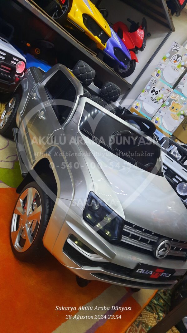 BabyHope 441 Quattro 4x4 Akülü Araba Metalik Gri - Görsel 6