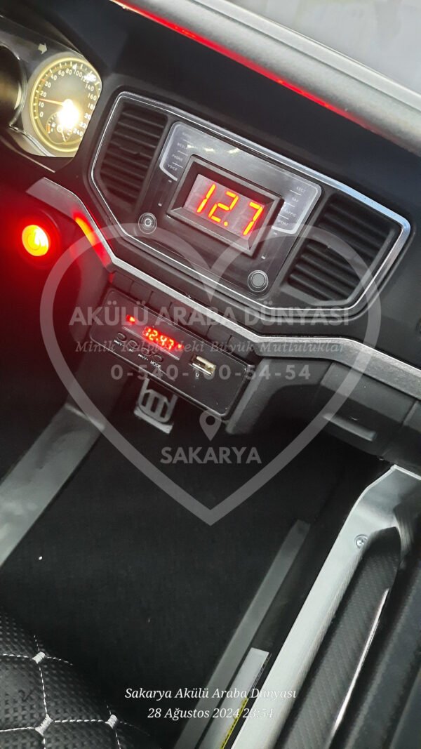 BabyHope 441 Quattro 4x4 Akülü Araba Metalik Gri - Görsel 8