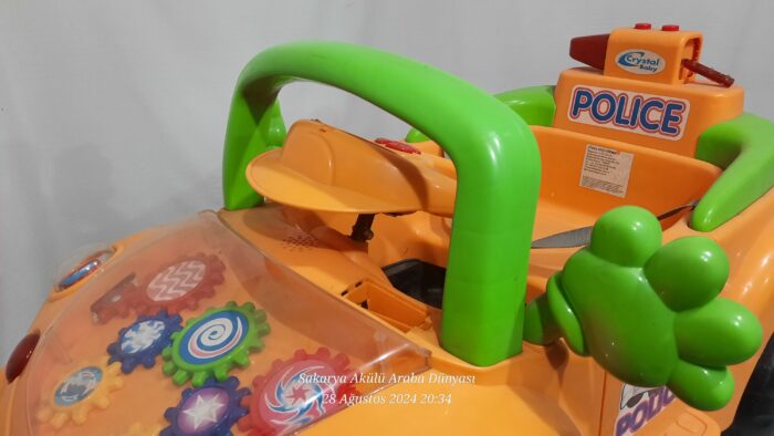 Crystal Baby Police Akülü Araba 6 Volt İkinciel 12