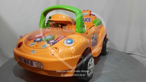 Crystal Baby Police Akülü Araba 6 Volt İkinciel - Görsel 6