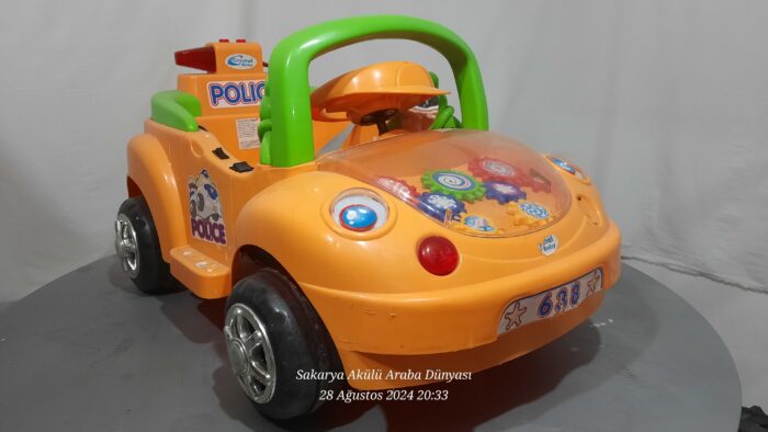 Crystal Baby Police Akülü Araba 6 Volt İkinciel 4