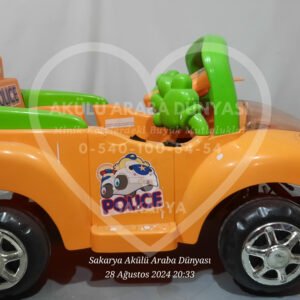 Crystal Baby Police Akülü Araba 6 Volt İkinciel