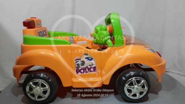 Crystal Baby Police Akülü Araba 6 Volt İkinciel - Görsel 1