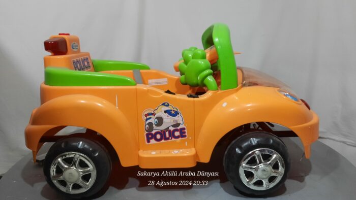 Crystal Baby Police Akülü Araba 6 Volt İkinciel 5