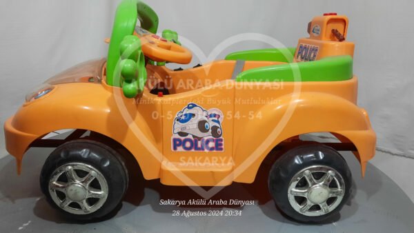 Crystal Baby Police Akülü Araba 6 Volt İkinciel - Görsel 12