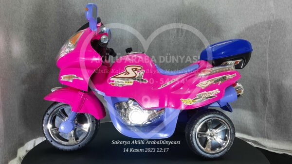 BabyHope Wei-B JY2058 6V Akülü Motosiklet Pembe