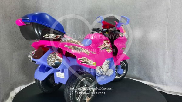 BabyHope Wei-B JY2058 6V Akülü Motosiklet Pembe