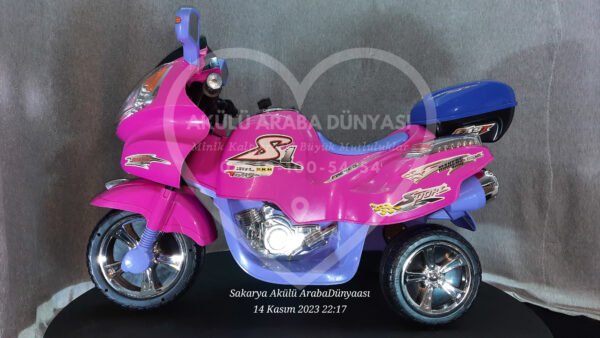 BabyHope Wei-B JY2058 6V Akülü Motosiklet Pembe