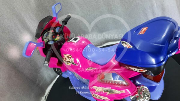 BabyHope Wei-B JY2058 6V Akülü Motosiklet Pembe
