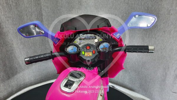 BabyHope Wei-B JY2058 6V Akülü Motosiklet Pembe