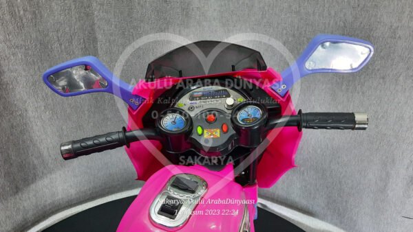 BabyHope Wei-B JY2058 6V Akülü Motosiklet Pembe