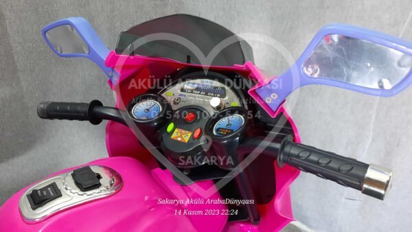 BabyHope Wei-B JY2058 6V Akülü Motosiklet Pembe