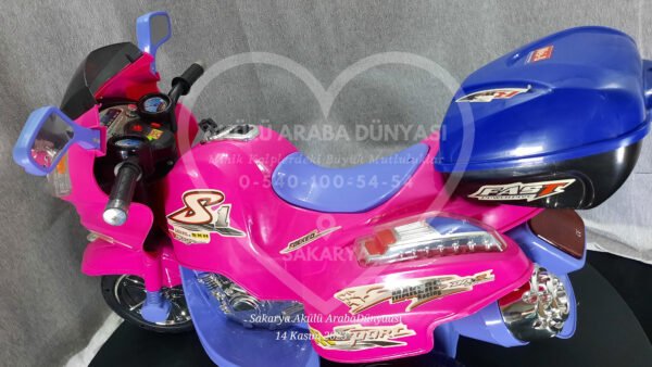 BabyHope Wei-B JY2058 6V Akülü Motosiklet Pembe