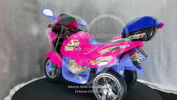 BabyHope Wei-B JY2058 6V Akülü Motosiklet Pembe