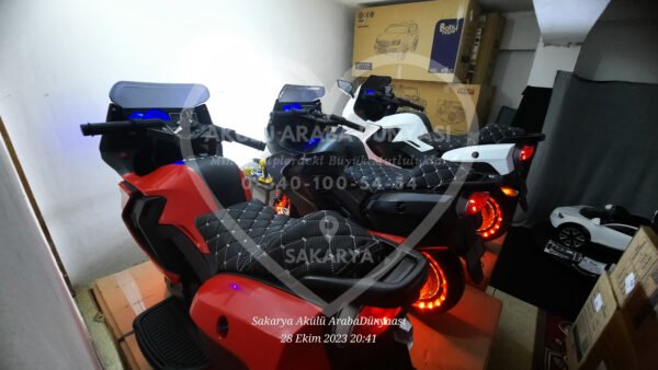 Işıklı Teker BabyHope 438 12 Volt Akülü Motosiklet XMX 316 Turkuaz
