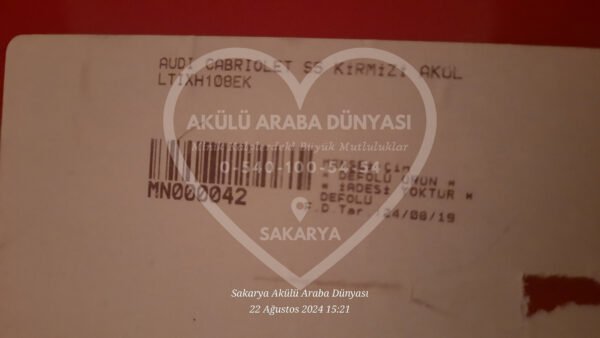 Audi S5 Cabriolet In S 5200 Akülü Araba Yedek Parçaları - Görsel 4