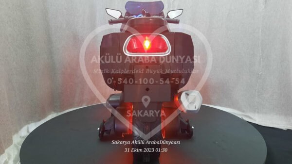 Işıklı Teker BabyHope 438 12 Volt Akülü Motosiklet XMX 316 Siyah - Görsel 11