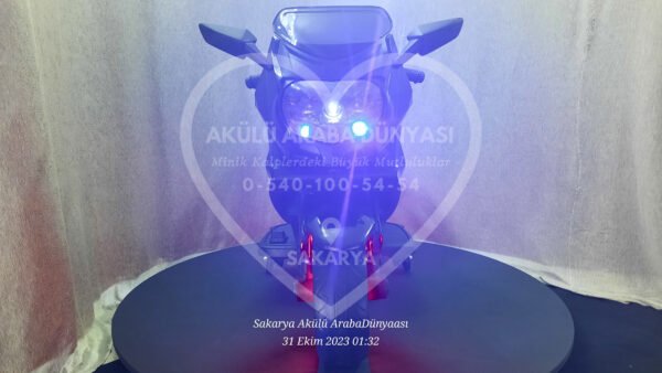 Işıklı Teker BabyHope 438 12 Volt Akülü Motosiklet XMX 316 Siyah - Görsel 14