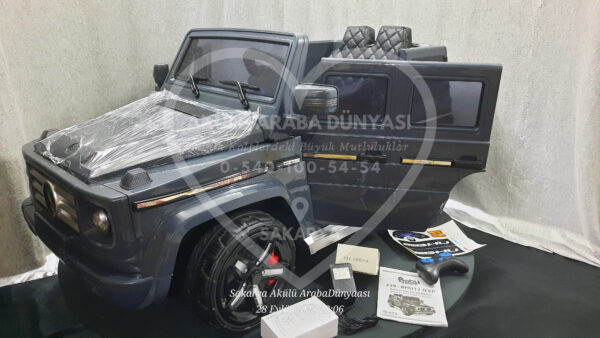 G65 AMG BabyHope 439 Akülü Araba Gri Jip BHU12
