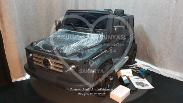 G65 AMG BabyHope 439 Akülü Araba Gri Jip BHU12