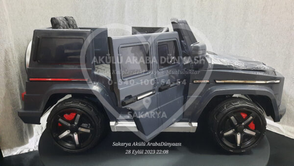 G65 AMG BabyHope 439 Akülü Araba Gri Jip BHU12