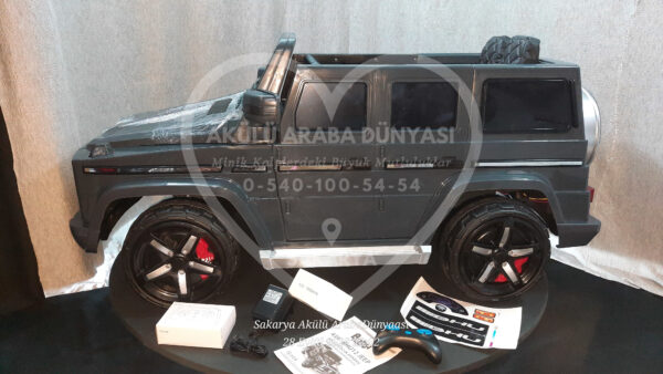 G65 AMG BabyHope 439 Akülü Araba Gri Jip BHU12